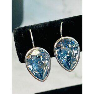 Touchstone Crystal by Swarovski Leverback Dangle Drop Earrings -300